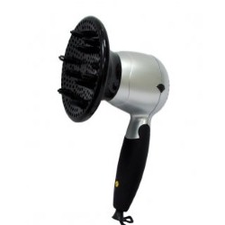 Secador Viaje Con difusor 1200 W plata Secador Viaje Con difusor 1200 W plata